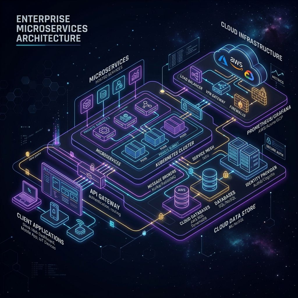 Enterprise AI architecture diagram comparing Model Context Protocol MCP and Retrieval Augmented Generation RAG